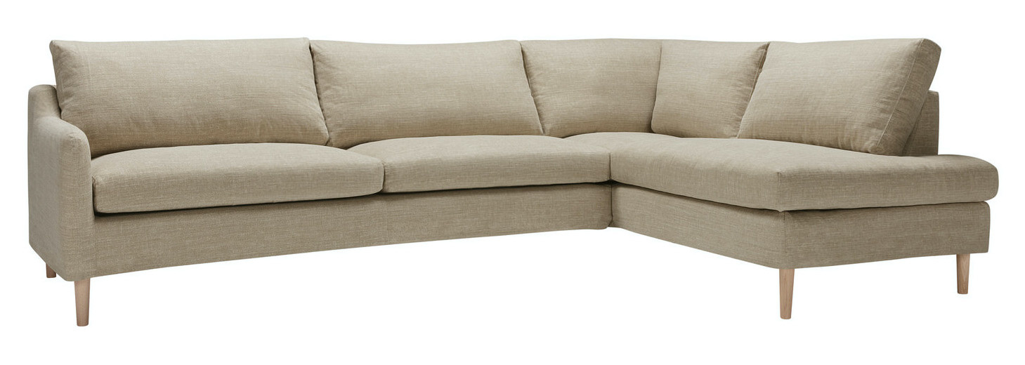 Sits Elis 3-zits + Divan Hoekbank Rechts Beige