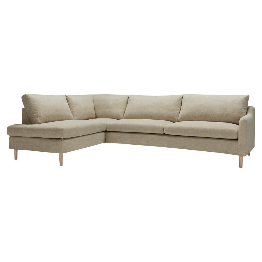 Elis 2-zits + Divan Hoekbank Links Beige Elis 2-zits + Divan Hoekbank Links Beige