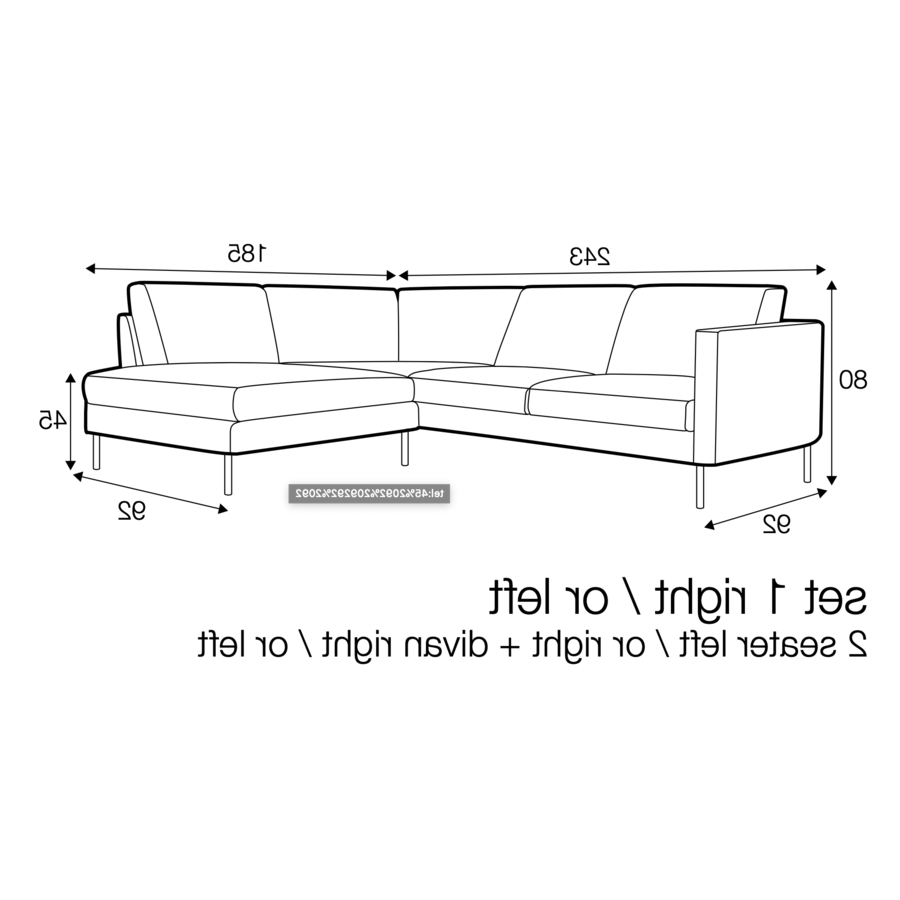 Elis 2-zits + Divan Hoekbank Links Beige Elis 2-zits + Divan Hoekbank Links Beige