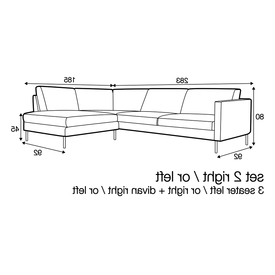 Elis 3-zits + Divan Hoekbank Links Beige Elis 3-zits + Divan Hoekbank Links Beige
