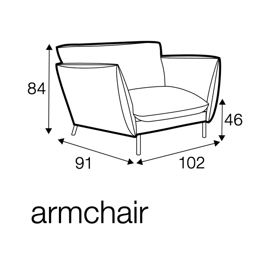 Hugo 1-zits Bank Donkerbruin Hugo 1-zits Bank Donkerbruin