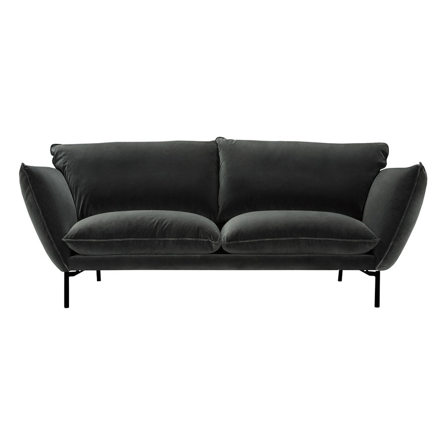 Hugo 2-zits Bank Antraciet Hugo 2-zits Bank Antraciet