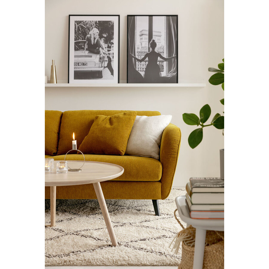 Polly 3-zits Bank Mosterdgeel Polly 3-zits Bank Mosterdgeel