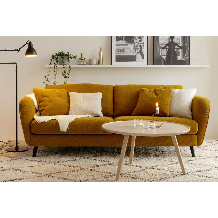 Polly 3-zits Bank Mosterdgeel Polly 3-zits Bank Mosterdgeel