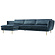 Teddy Chaiselongue+3-zits  Bank Donkerblauw