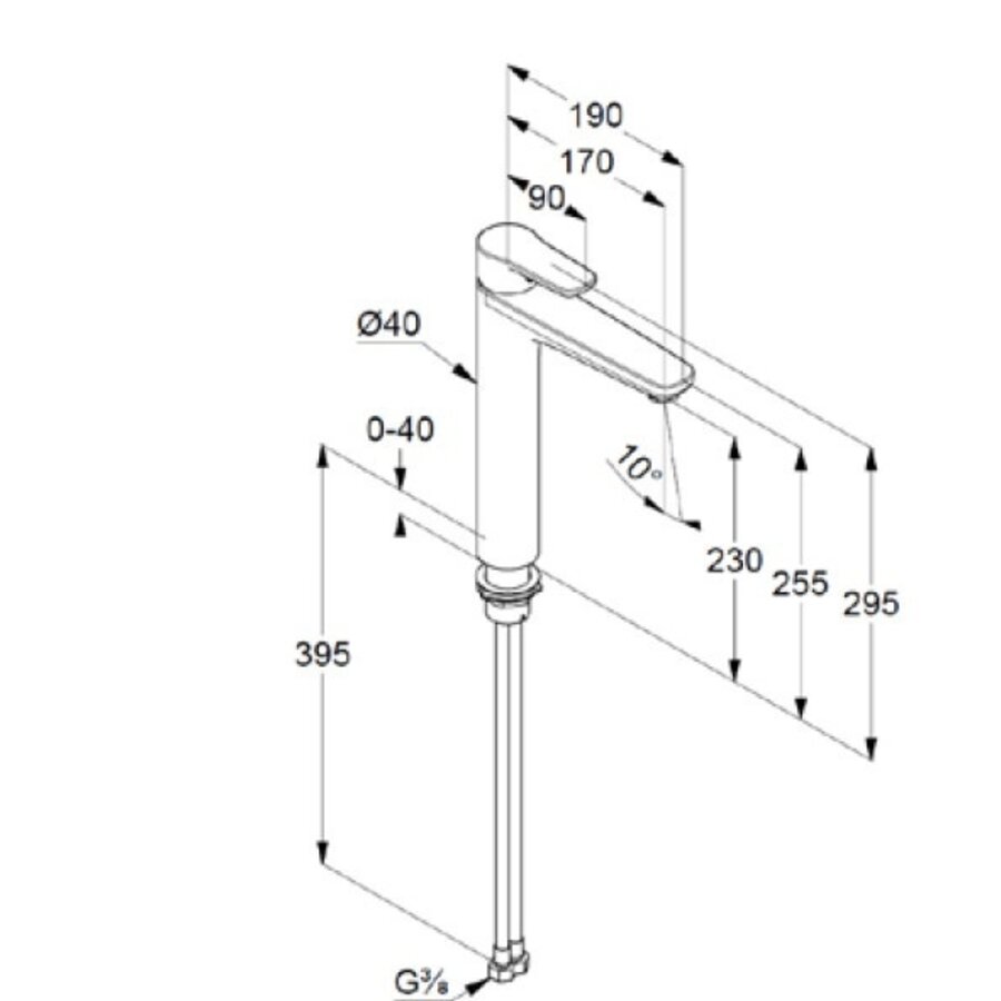 2x Plieger Vigour Derby XL Wastafelmengkraan 2x Plieger Vigour Derby XL Wastafelmengkraan
