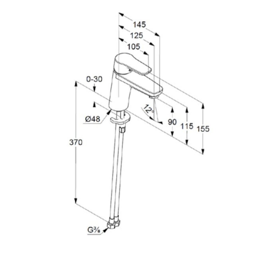 Plieger Vigour Derby Laag  Wastafelmengkraan Plieger Vigour Derby Laag  Wastafelmengkraan