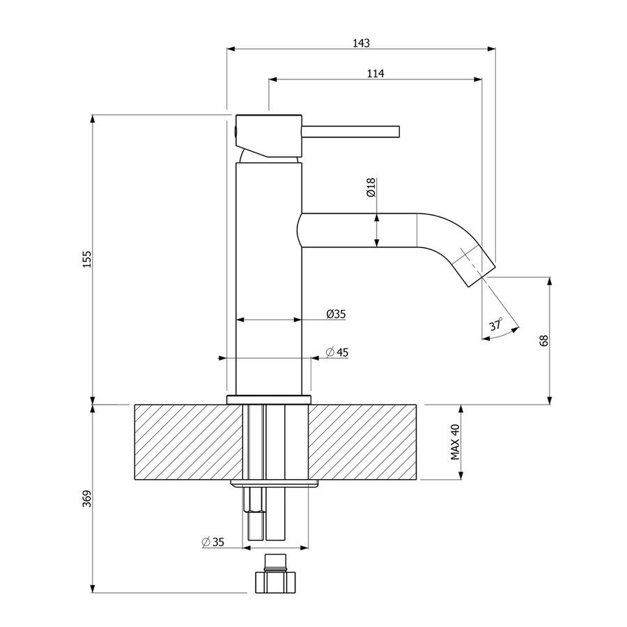 2x Plieger Napoli Cold Start Wastafelmengkraan Chroom 2x Plieger Napoli Cold Start Wastafelmengkraan Chroom