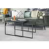 Black Herringbone Salontafel Set Large