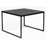 Lions Design Black Herringbone Vierkante Bijzettafel Lions Design Black Herringbone Vierkante Bijzettafel