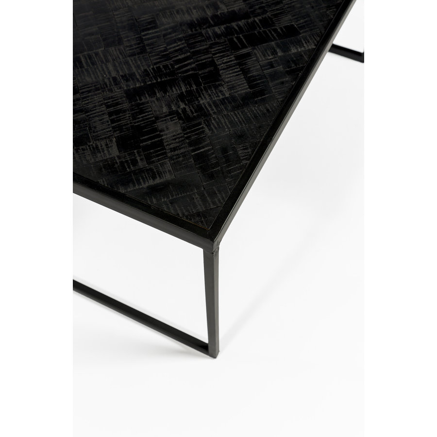 Black Herringbone Sidetable Black Herringbone Sidetable