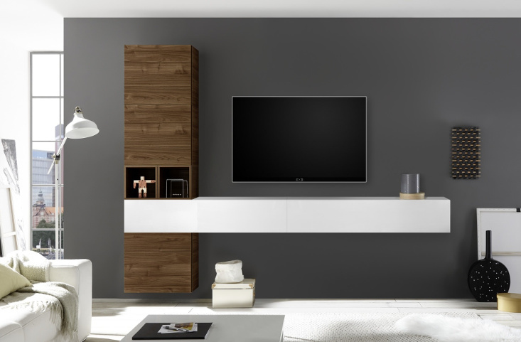 Benvenuto Design Bex TV-wandmeubel 50 Walnoot