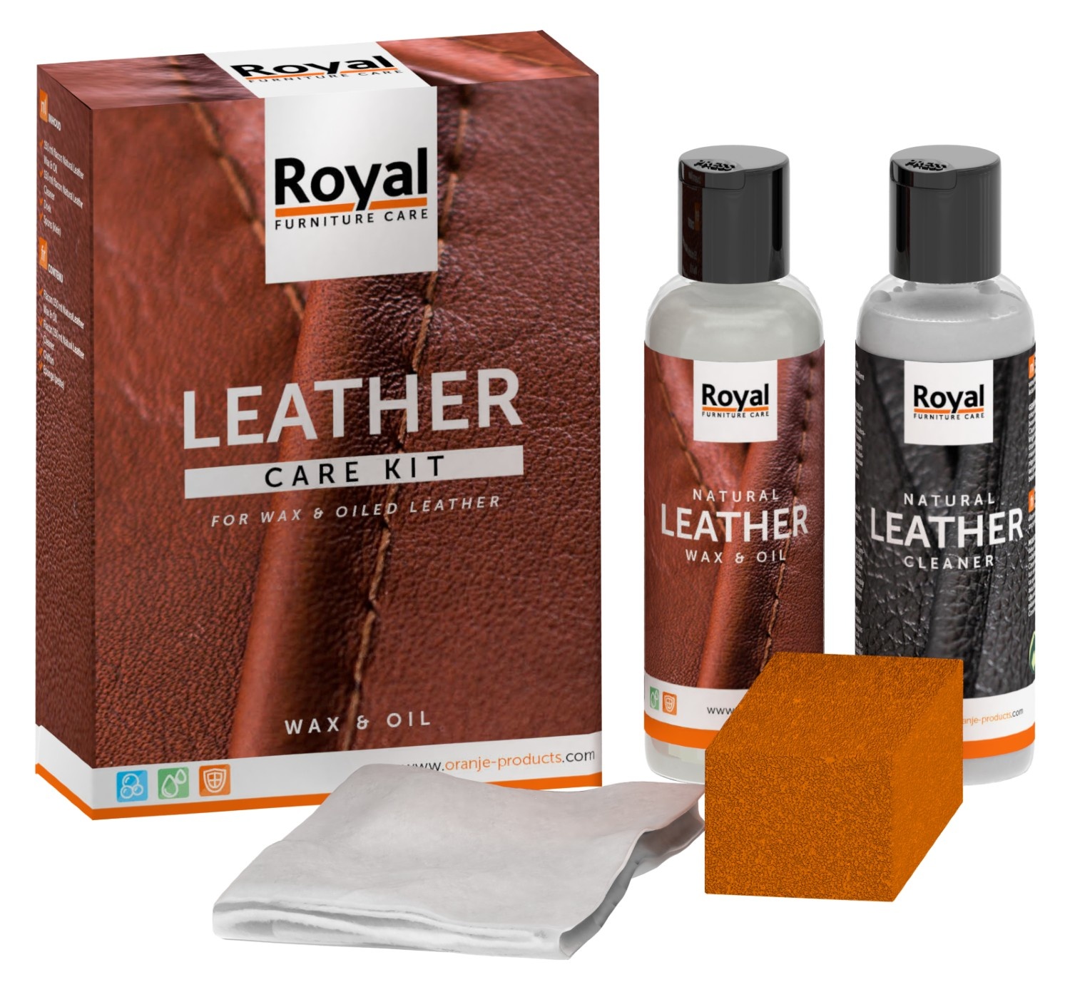 Oranje Furniture Care Leather Care Kit - Wax & Oil