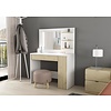 Vanity Glamour Kaptafel Eiken / Wit