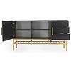 Scoop Dressoir Zwart / Eiken