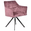 Raster Draaistoel Velvet Roze