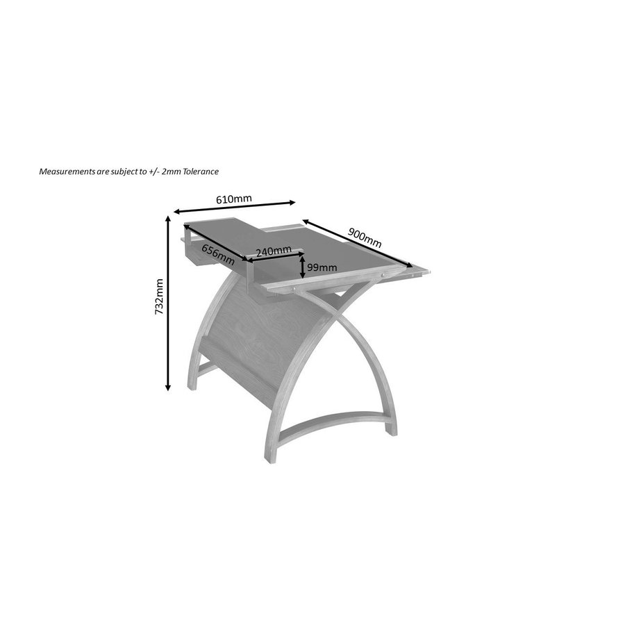 PC-201 Bureau Walnoot Small PC-201 Bureau Walnoot Small