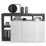 Benvenuto Design Hamburg Dressoir 3 deurs Wit / Oxid