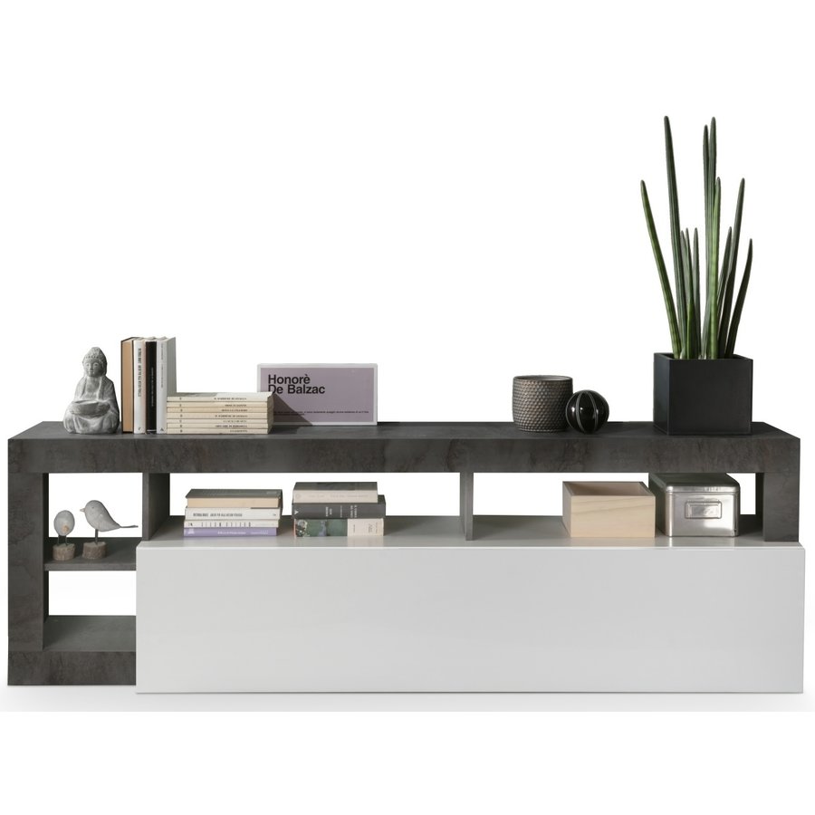 Hamburg TV-meubel Wit / Oxid Hamburg TV-meubel Wit / Oxid