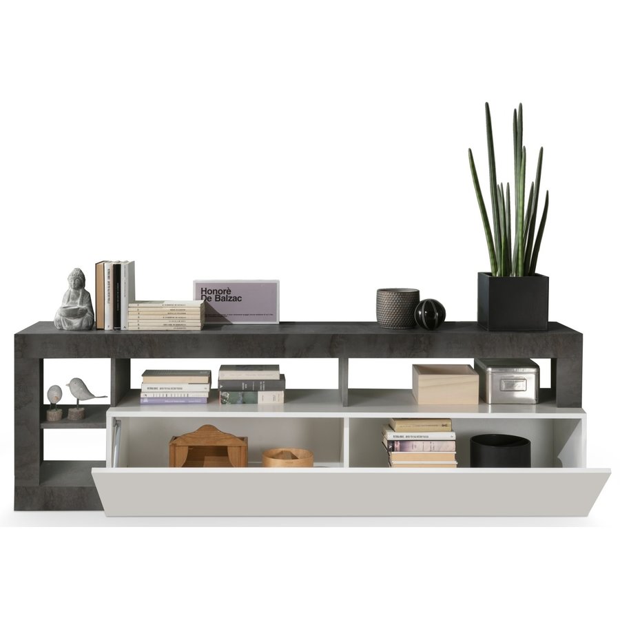 Hamburg TV-meubel Wit / Oxid Hamburg TV-meubel Wit / Oxid