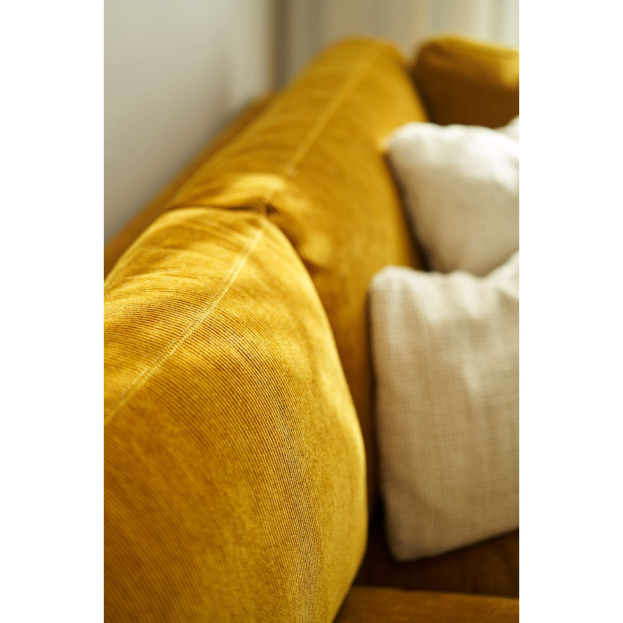 Sigge 3-zits Hoekbank Rechts Mosterdgeel