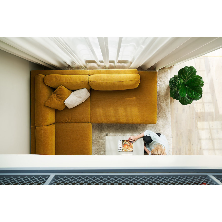 Sigge 3-zits Hoekbank Rechts Mosterdgeel