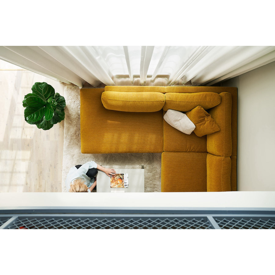 Sigge 3-zits Hoekbank Links Mosterdgeel Sigge 3-zits Hoekbank Links Mosterdgeel