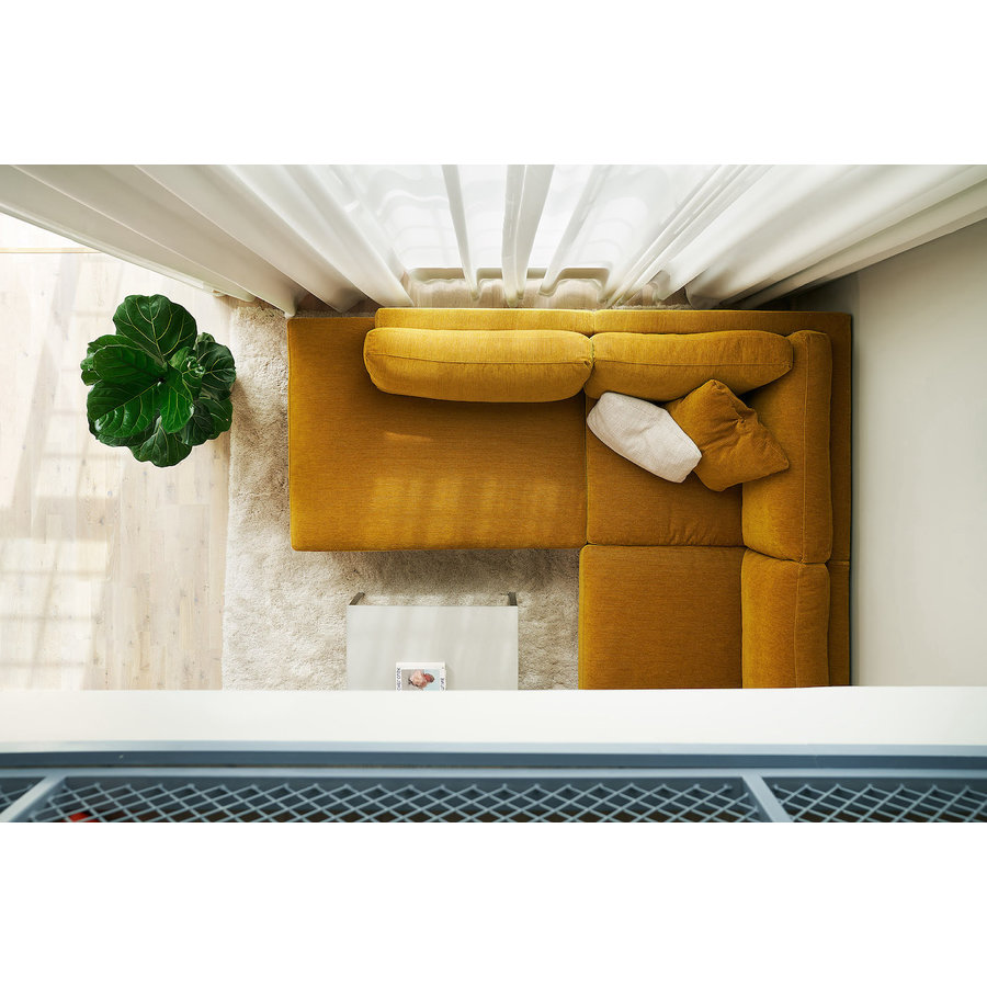 Sigge 3-zits Hoekbank Links Mosterdgeel Sigge 3-zits Hoekbank Links Mosterdgeel