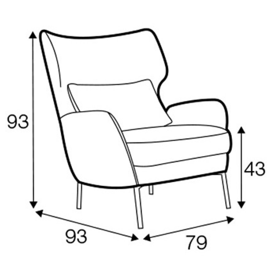 Alex Fauteuil Marineblauw Alex Fauteuil Marineblauw