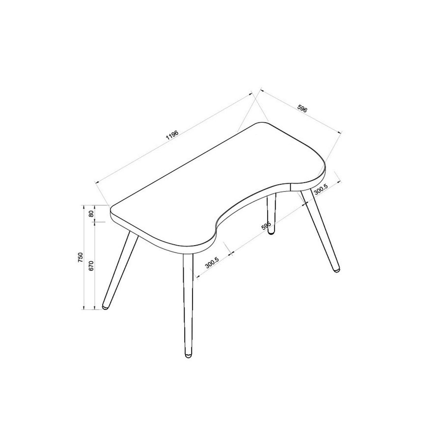 San Francisco Bureautafel Walnoot San Francisco Bureautafel Walnoot