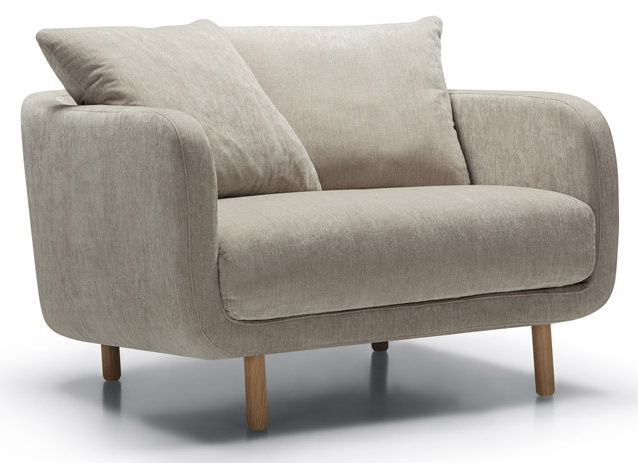 Sits Jenny 1-zits Bank Wide Grijs/Beige