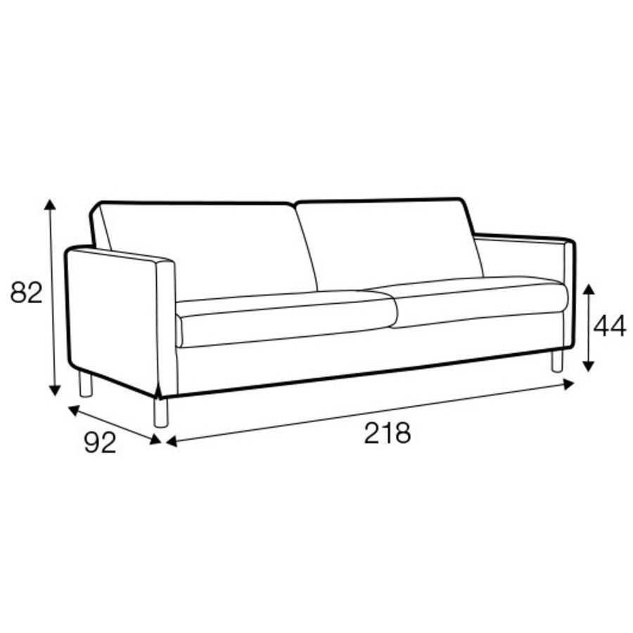 Impulse 3-zits Bank Beige Impulse 3-zits Bank Beige