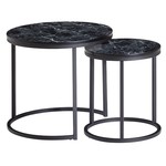 Sky Style Lily Ronde Bijzettafel Set Zwart