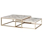 Sky Style Lily Vierkante Salontafel Set Wit