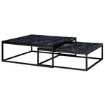 Sky Style Lily Vierkante Salontafel Set Zwart Sky Style Lily Vierkante Salontafel Set Zwart