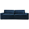 New York 3-zits Bank XL Velvet Donkerblauw