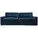 New York 3-zits Bank XL Velvet Donkerblauw