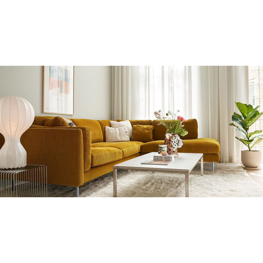 Sigge 3-zits Hoekbank Rechts Mosterdgeel
