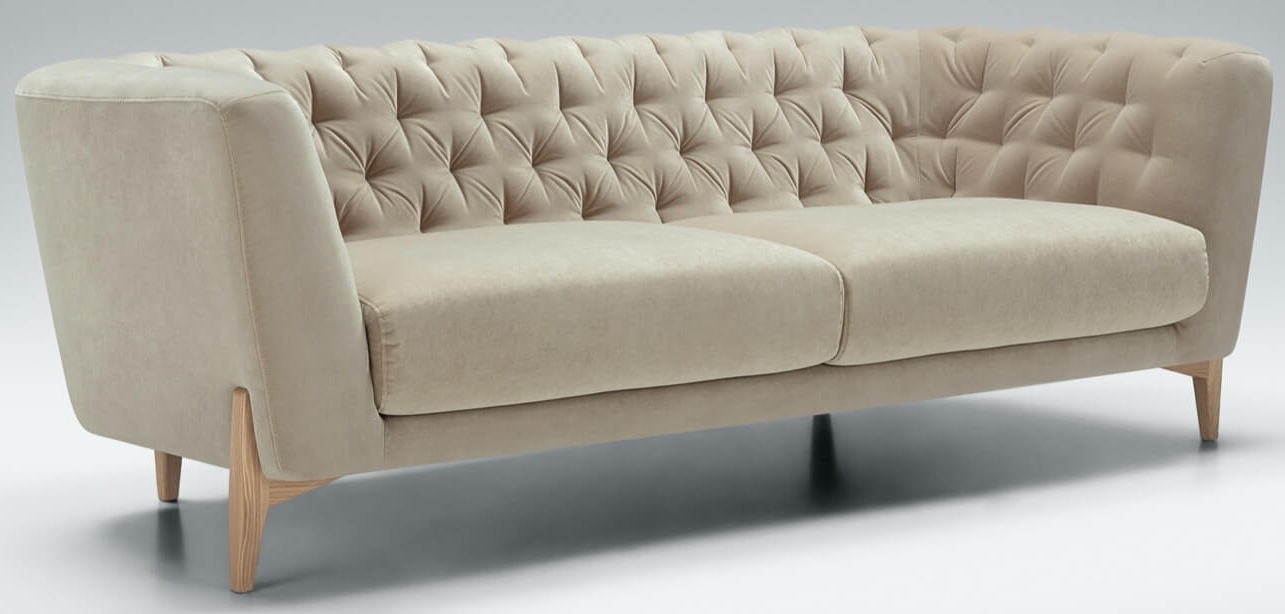 Sits Valentin 3-zits Bank Lichtbeige