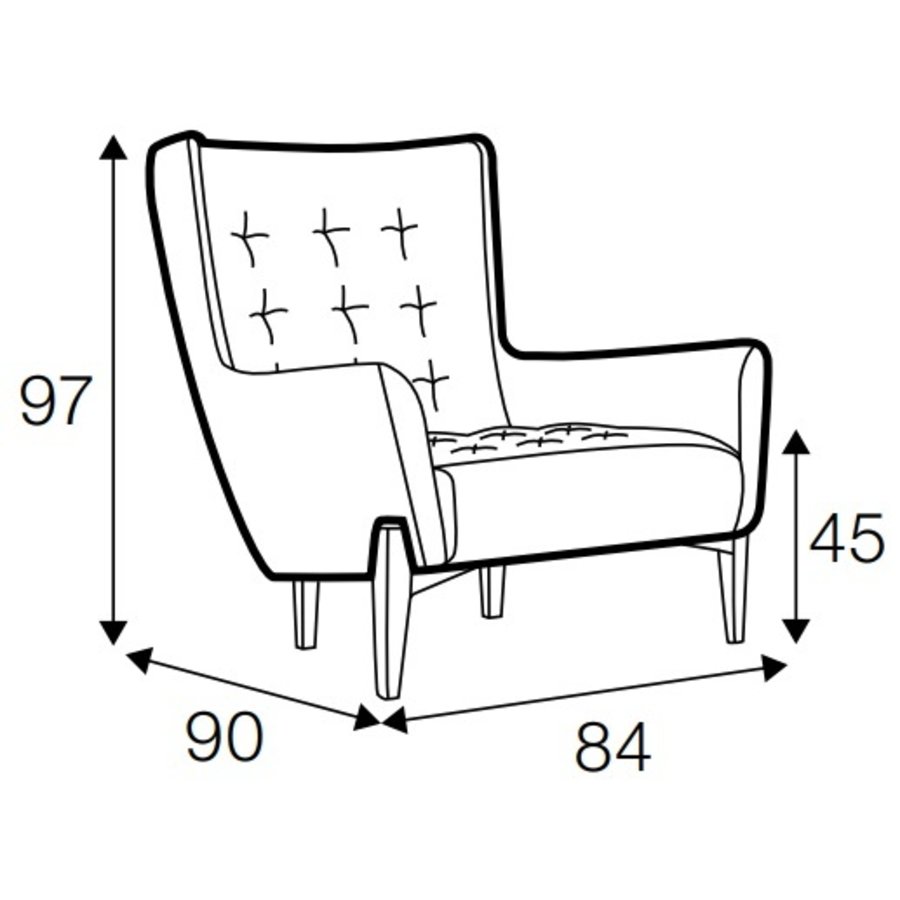 Valentin Fauteuil Grafiet Valentin Fauteuil Grafiet