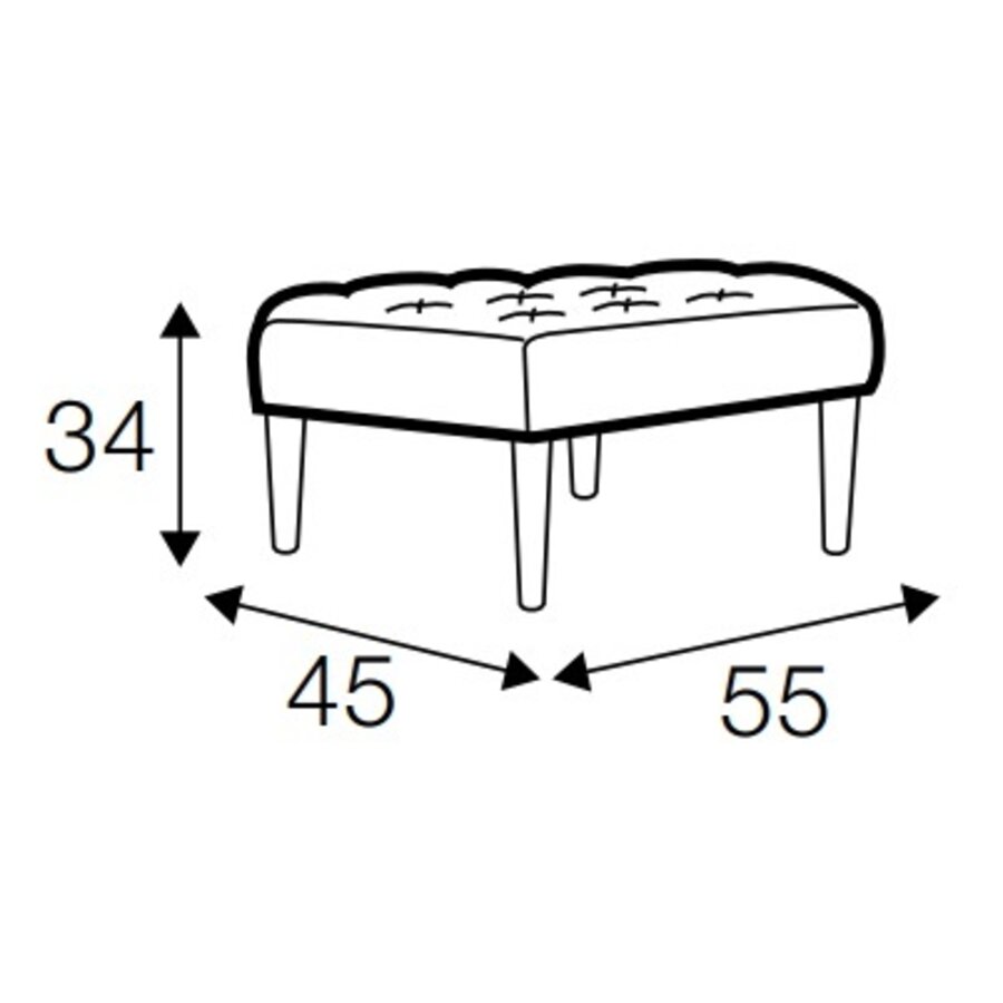 Valentin Voetstoel Grafiet Valentin Voetstoel Grafiet