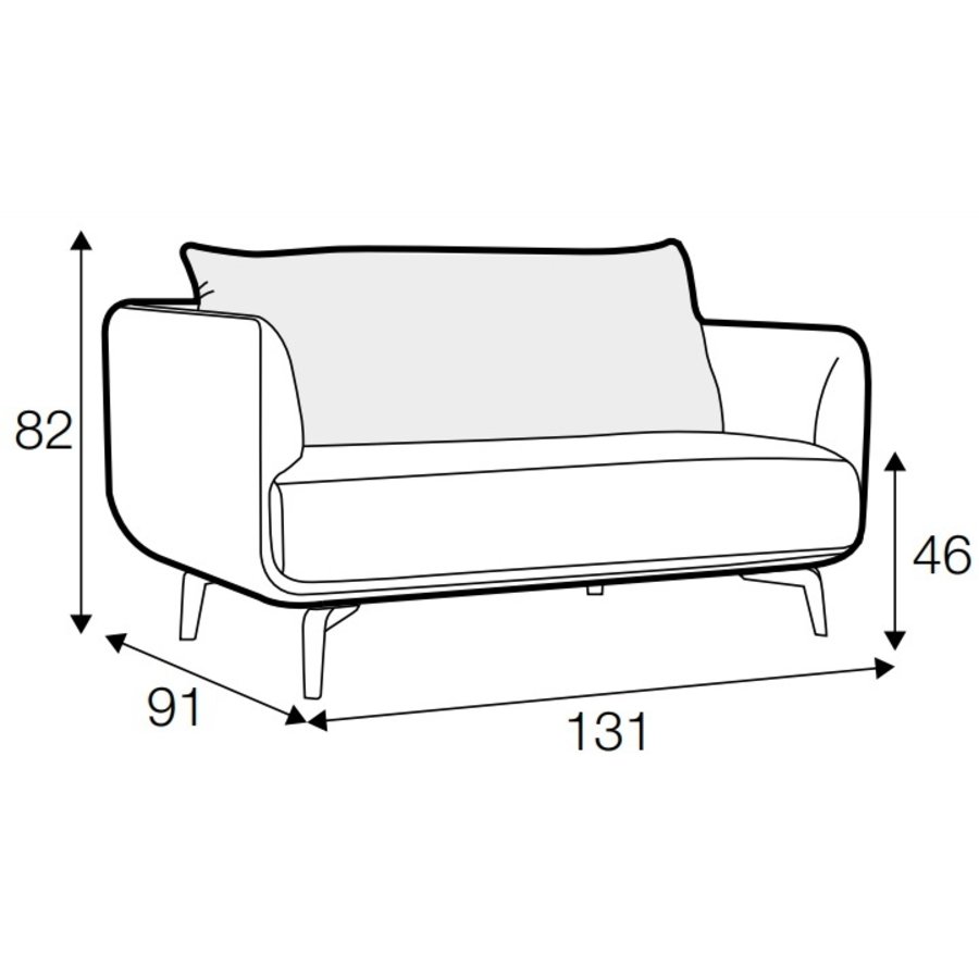 Moa Loveseat Fauteuil Mosterd Moa Loveseat Fauteuil Mosterd