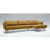 Moa 3-zits + Chaise Longue Hoekbank Mosterd