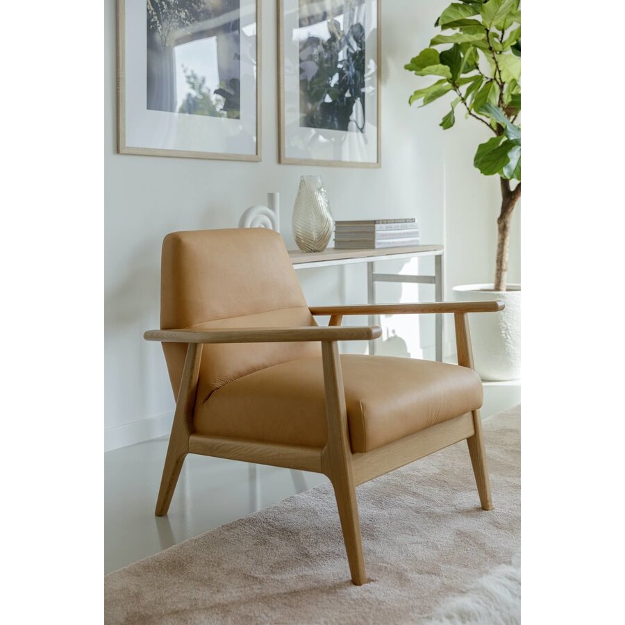 Jack Fauteuil Latte Leder Jack Fauteuil Latte Leder