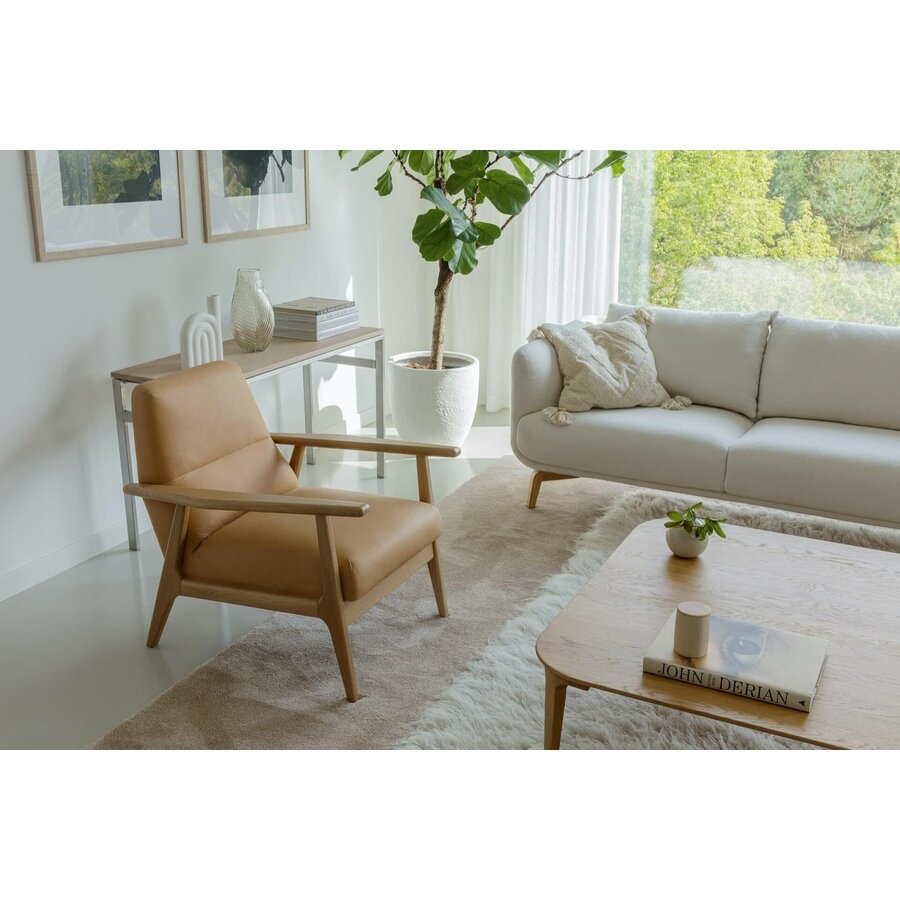 Jack Fauteuil Latte Leder Jack Fauteuil Latte Leder