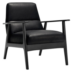 Sits Jack Fauteuil Zwart Leder