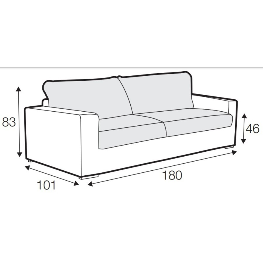 Sophia 2-zits Bank Donkerblauw Sophia 2-zits Bank Donkerblauw