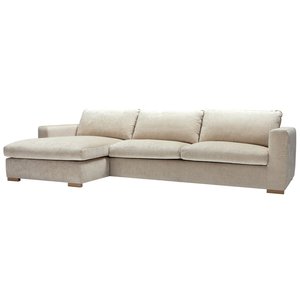 Sits Sophia Chaise Longue + 3-zits Hoekbank Nature