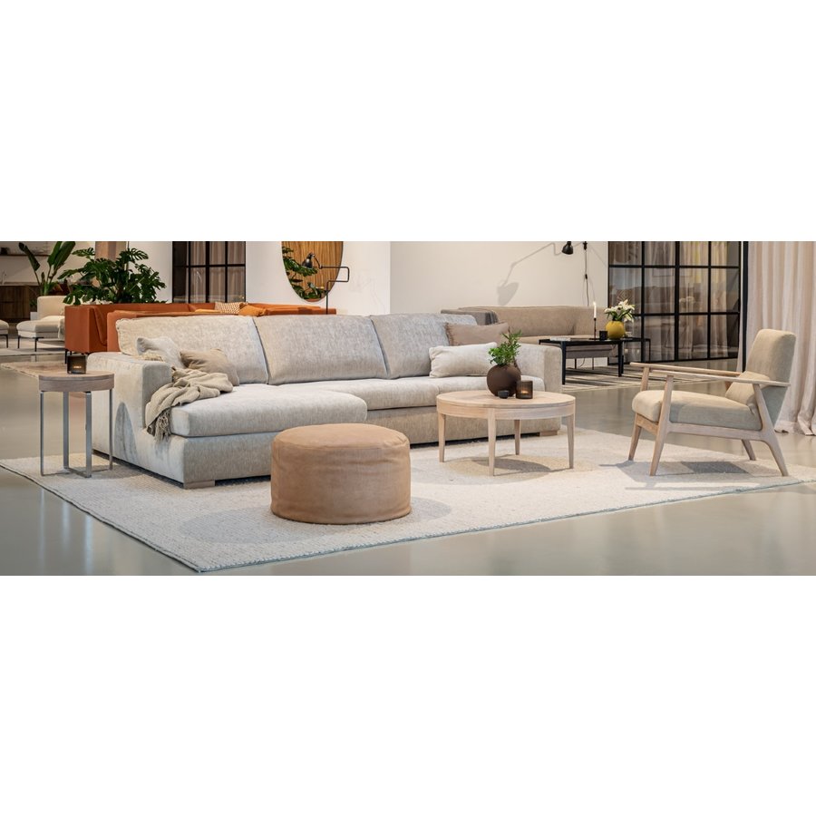 Sophia Chaise Longue + 3-zits Hoekbank Nature Sophia Chaise Longue + 3-zits Hoekbank Nature