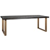 Blackbone 220 cm Eettafel Geborsteld Goud